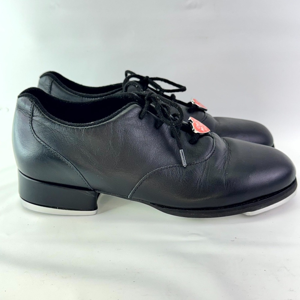 Bloch Ladies Chloe And Maud Tap Shoes Womens Size 6M Black Leather Upper Lace Up